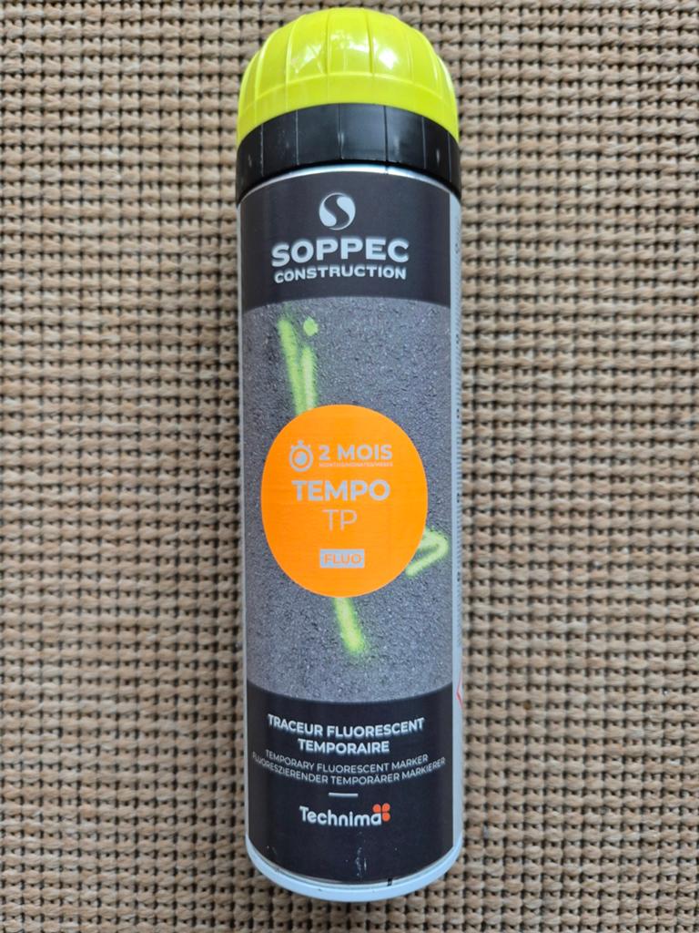 Soppec Tempo TP Fluorescerende Markeerspray, Doe-het-zelf en Verbouw, Verf, Beits en Lak, Nieuw, Ophalen of Verzenden