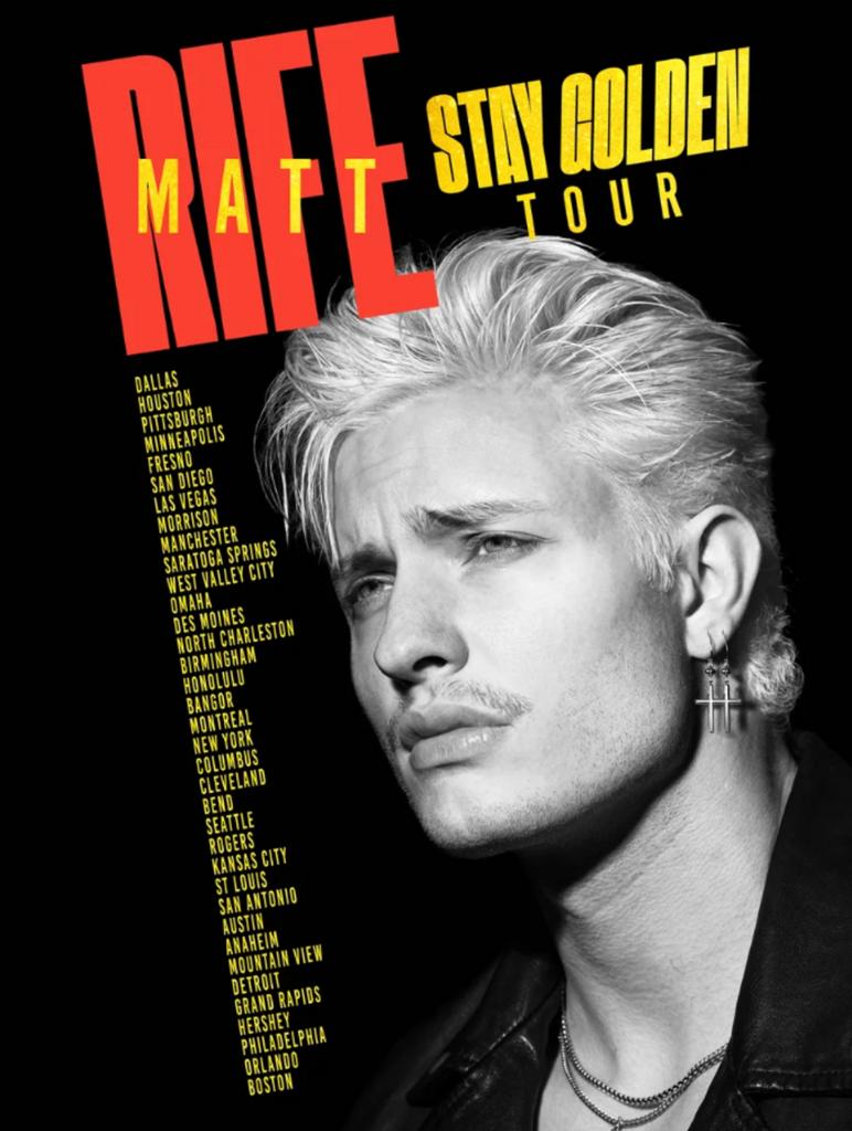Matt Rife stay golden show 6 april 20:00, Eén persoon, April