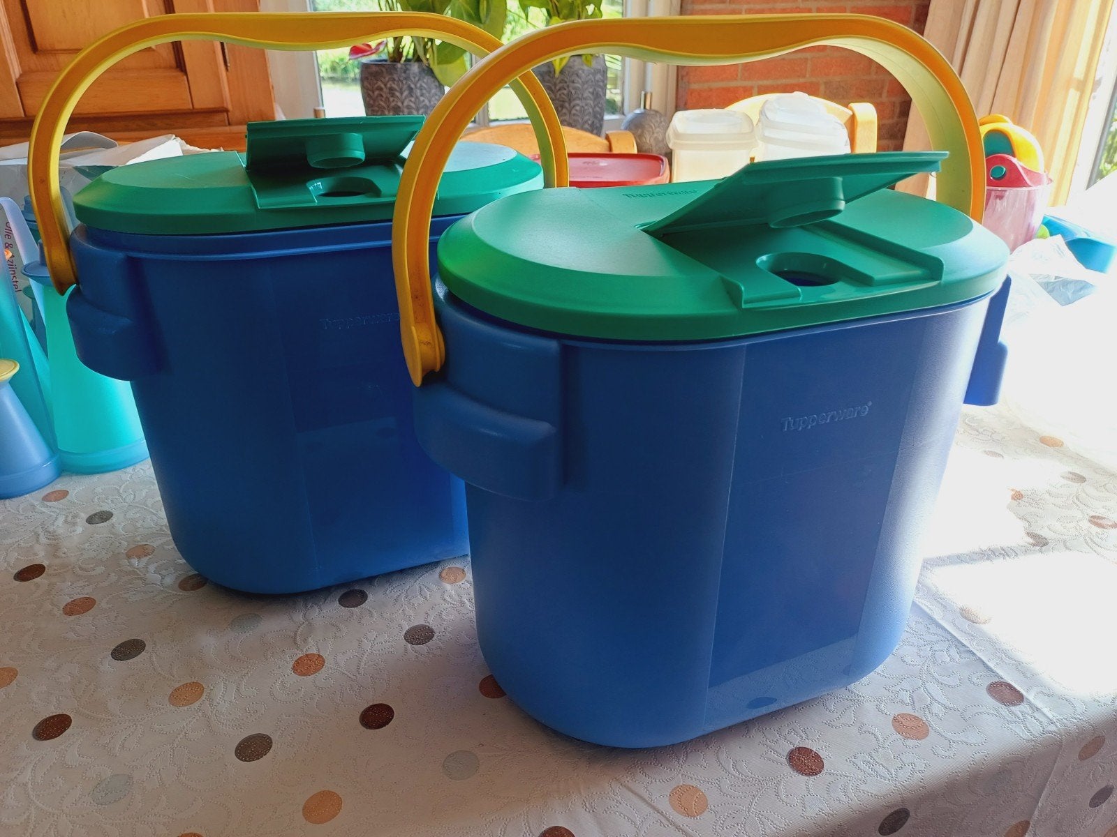 Nieuwe Tupperware waspoeder emmer, Blauw, Nieuw, Ophalen of Verzenden, Emmer
