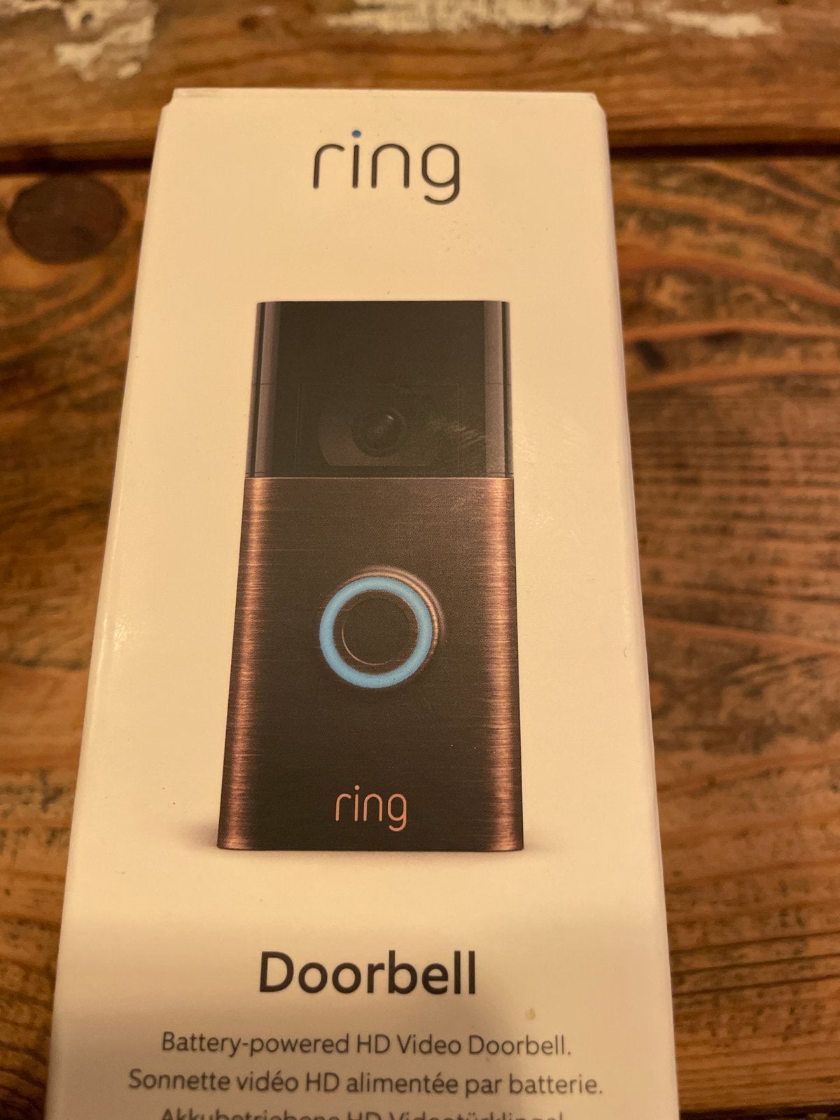 Ring Video Deurbel - Brons, Huis en Inrichting, Ophalen of Verzenden, Bewegingsdetectiesensor, Nieuw, Draadloos