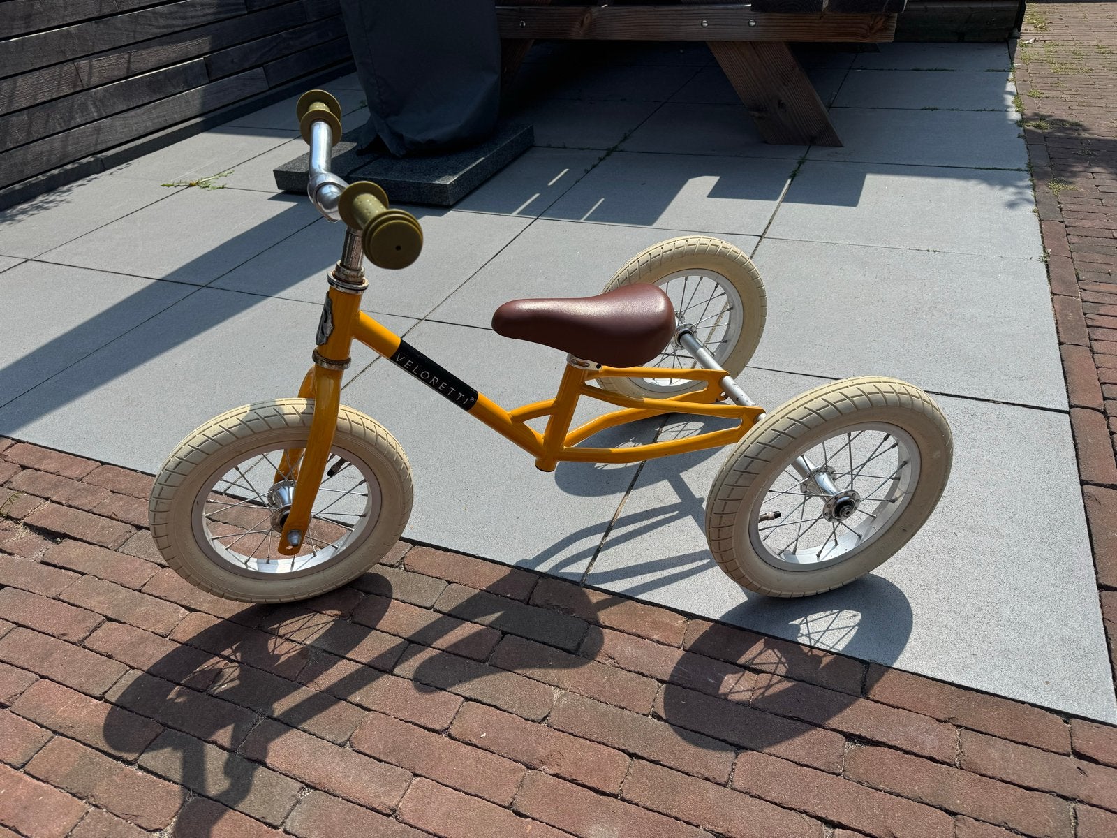 Veloretti Mini Tricycle - Geel, Ophalen, Gebruikt, Verstelbare zitting