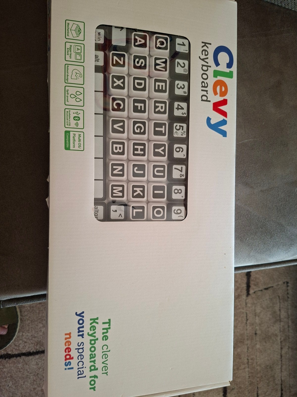 Clevy Toetsenbord - Speciale behoefte, Nieuw, Ophalen of Verzenden, Clevy, Qwerty