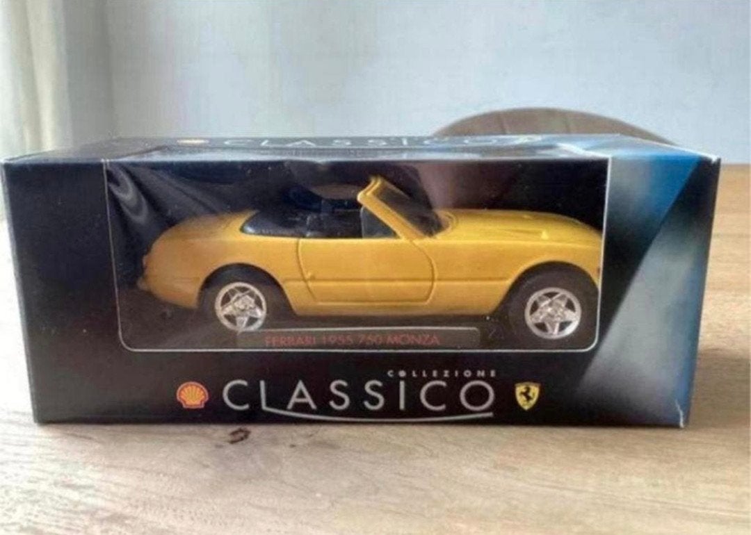 Ferrari 750 Monza 1955 schaalmodel – Shell Collectie, Ophalen of Verzenden, Nieuw, Auto, Overige merken
