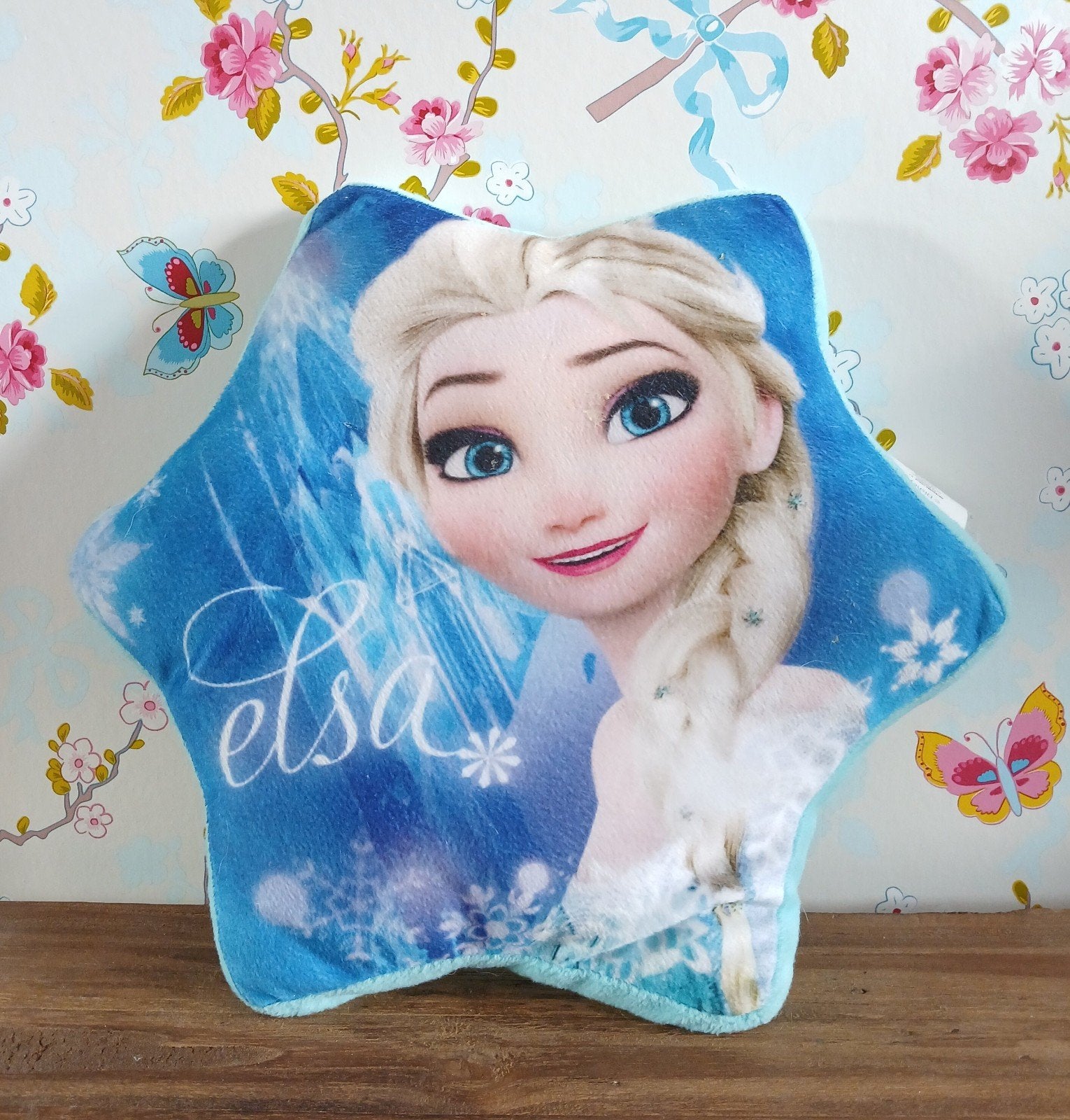 Elsa knuffel/kussentje - Gloednieuw en rookvrij, Disney, Disney, Overige typen, Blauw
