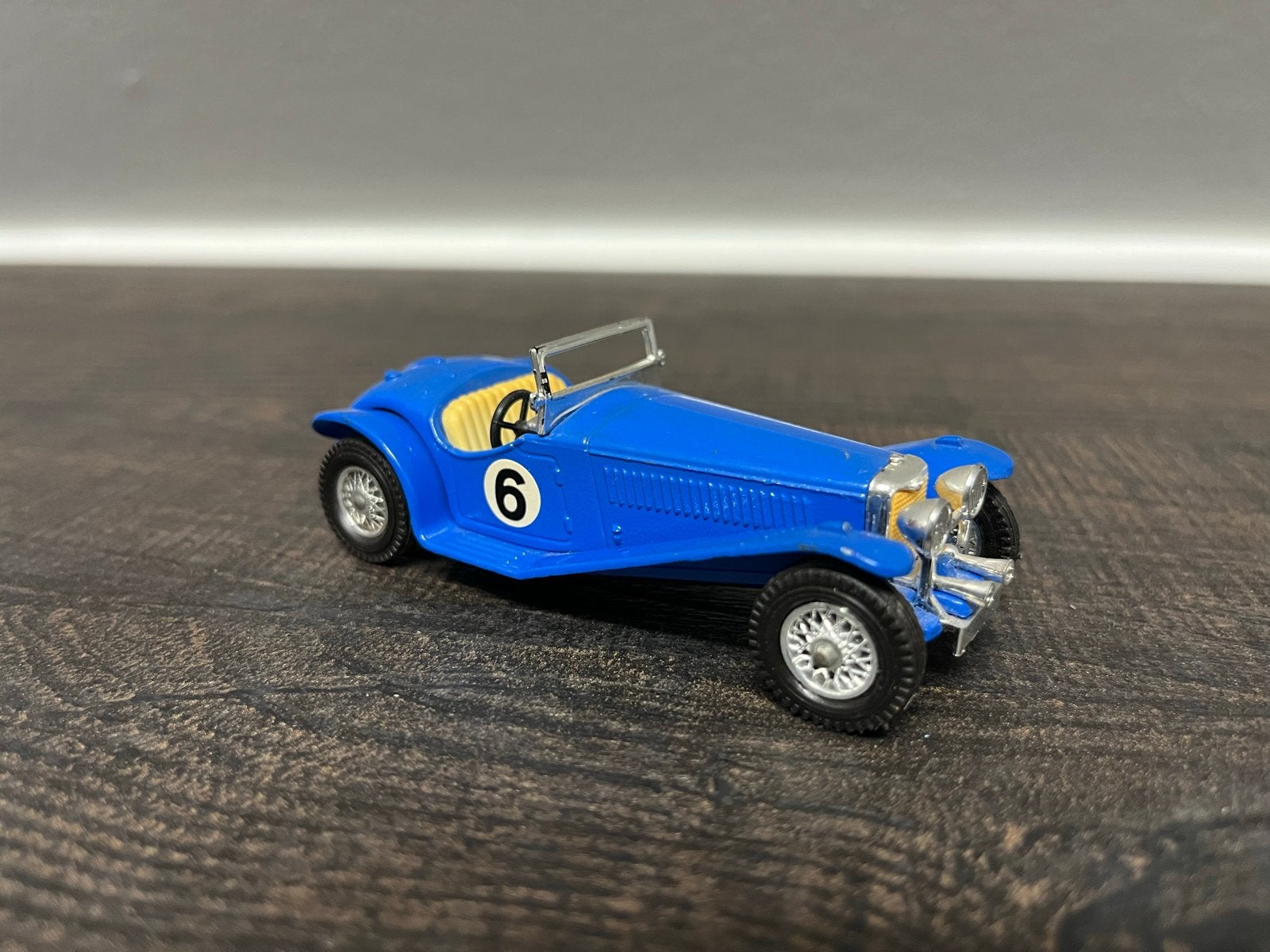 Matchbox Riley - Blauwe Vintage Speelgoedauto, Ophalen of Verzenden, Zo goed als nieuw, Auto, Matchbox