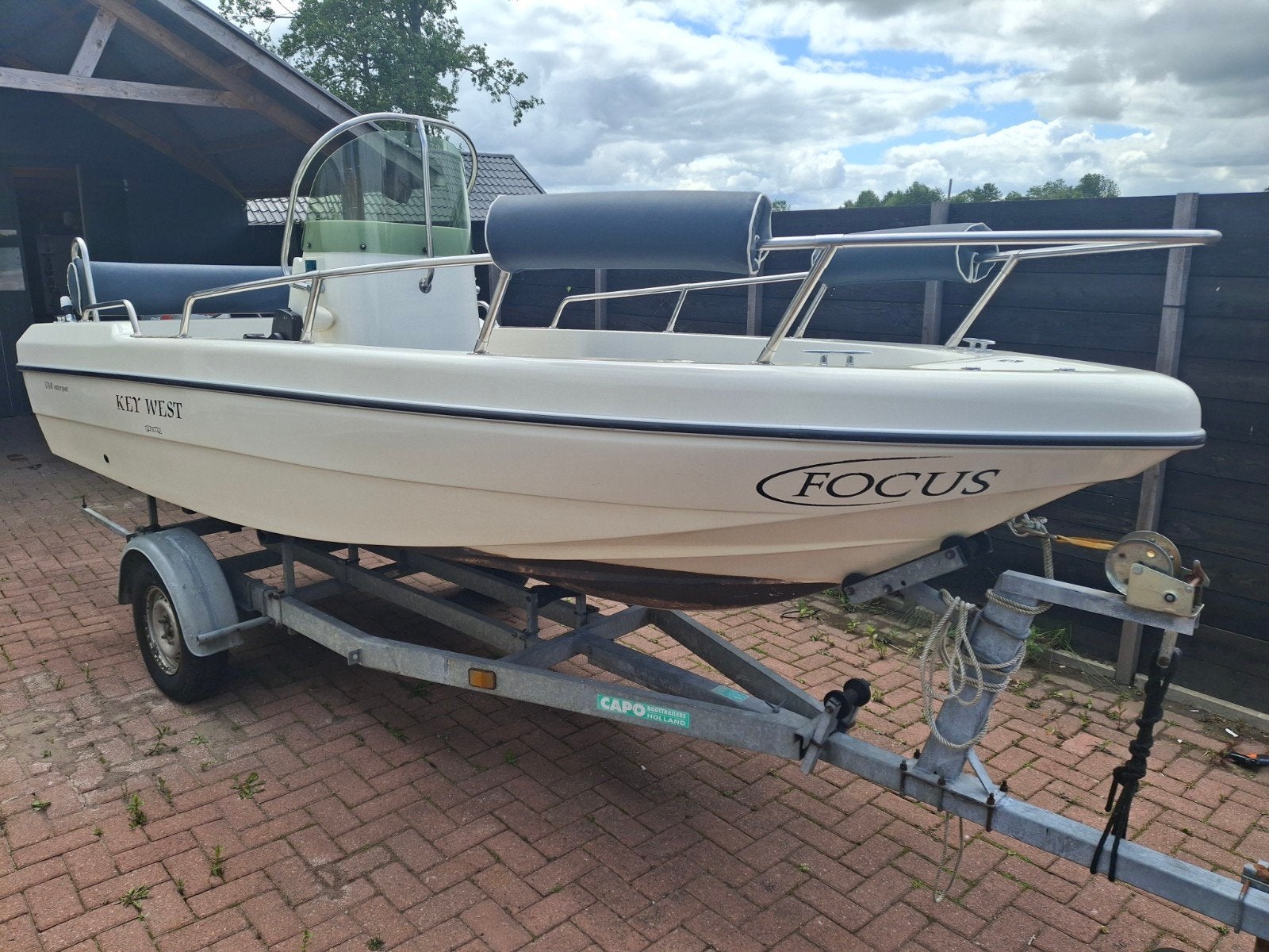 mooie rascala fm15 met 40pk mariner 4takt en trailer, Ophalen, Gebruikt, Elektrisch, 30 tot 50 pk