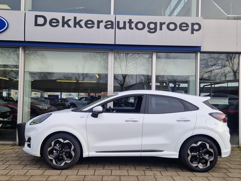 ford Puma 1.0 EcoBoost Hybrid 125PK ST-Line X 18 Inch velgen, Auto's, Ford, Voorwielaandrijving, 125 pk, Puma, Leder en Stof
