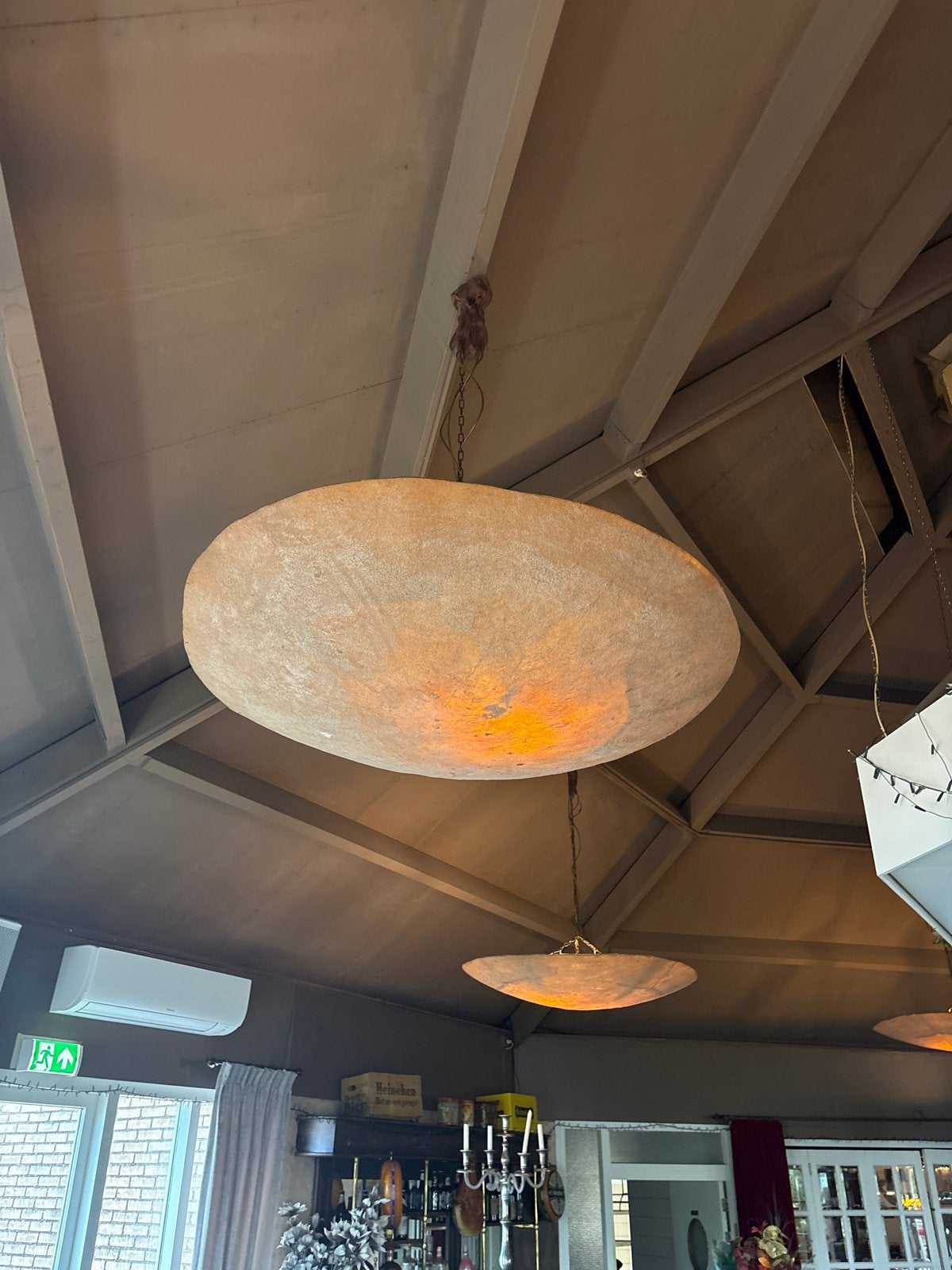 16 Grote xl vide hanglampen, schelp, sfeervolle verlichting, Huis en Inrichting, Ophalen, Gebruikt, Natuurlijk materiaal