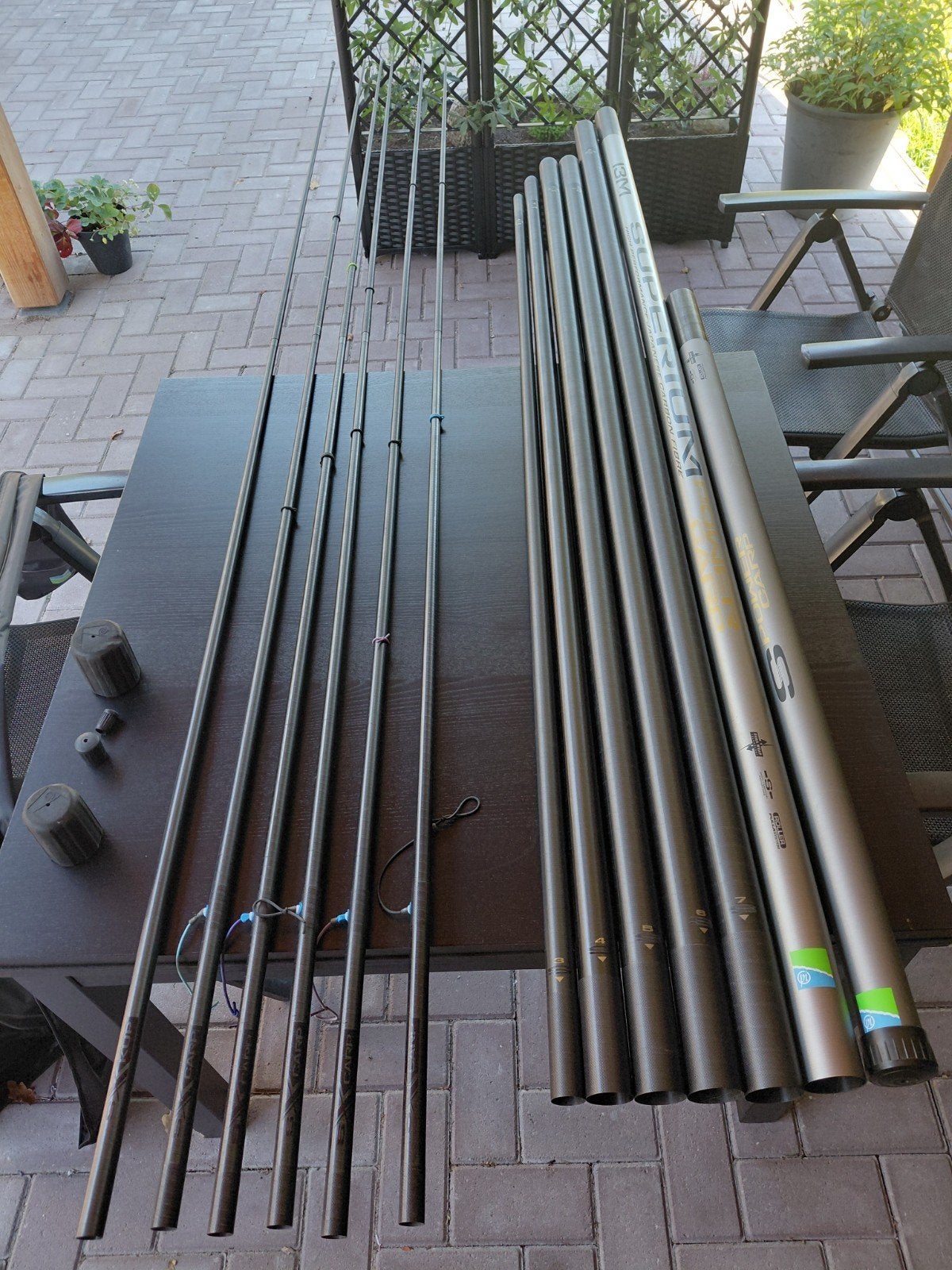 preston superium power carp 13 mtr pack zgan, Ophalen, Zo goed als nieuw, Vaste hengel