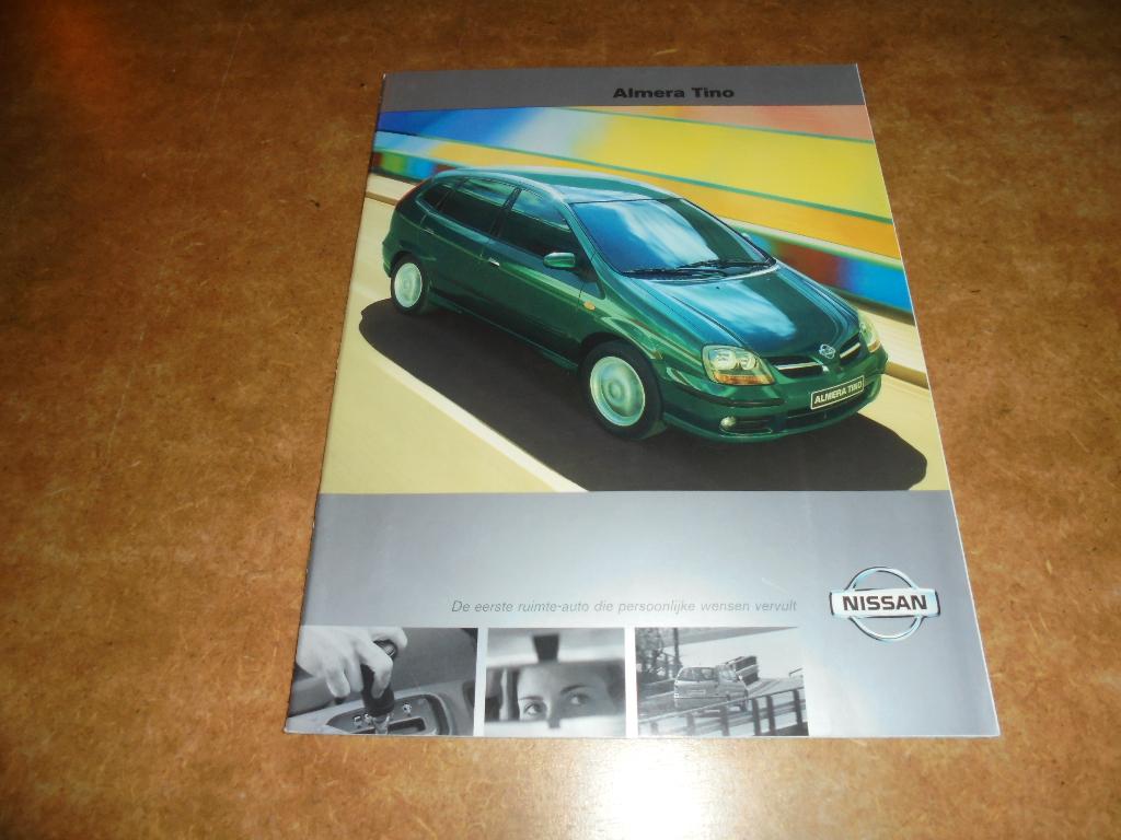 brochure Nissan Almera Tino, Ophalen of Verzenden, Nieuw, Nissan