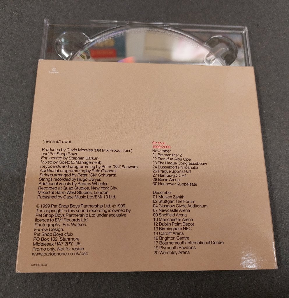 Pet Shop Boys PROMO CD I don't know what you want 1 track, Verzenden, Zo goed als nieuw, Pop, Eerste persing