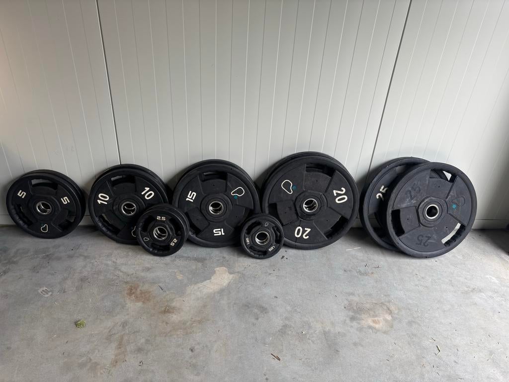 157,5 kg PU Jordan x Puregym Halterschijvenset, Ophalen, Halterschijven, Jordan, Armen