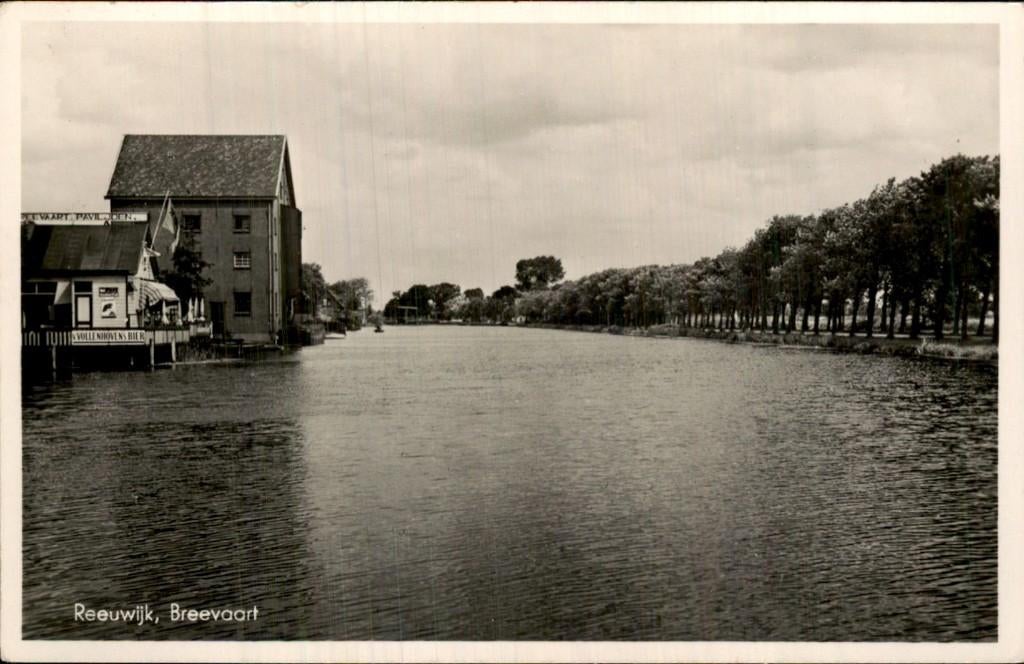 Reeuwijk - Breevaart - zicht op vaart, Ophalen of Verzenden, 1920 tot 1940, Gelopen, Zuid-Holland