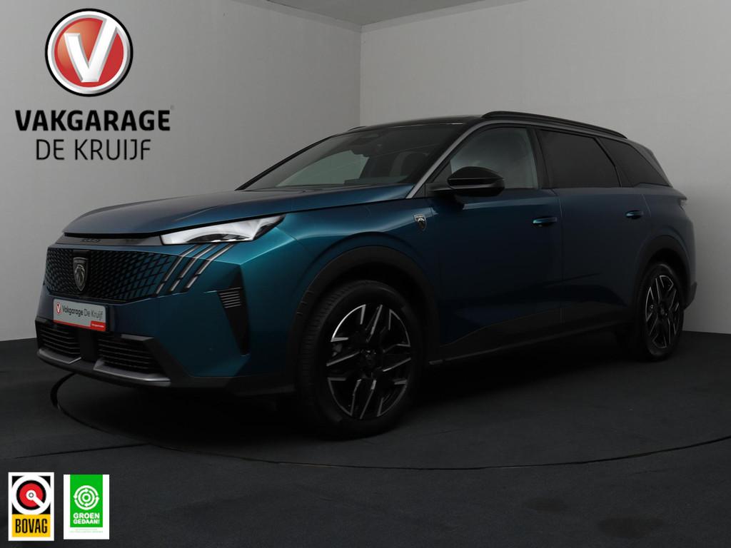 Peugeot 5008 1.2 Hybrid 145 GT | ACC | LED | 7 Persoons | Ca, Auto's, Peugeot, 145 pk, Gebruikt, 1199 cc, Blauw