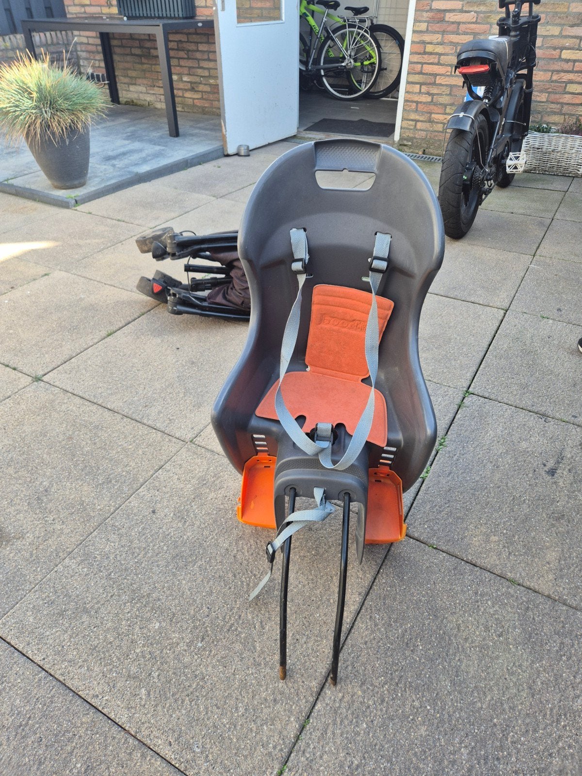 Polisport Boodie Fietsstoeltje Achter - Gebruikt, Fietsen en Brommers, 15 t/m 25 kg, Achterzitje, Ophalen of Verzenden, Polisport