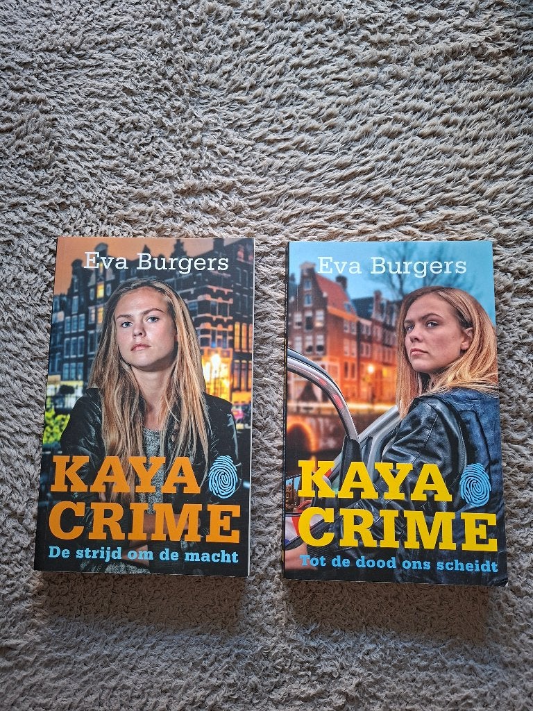 2 x boek thrillers. Kaya Crime. Eva Burgers.1ste en 2de deel, Ophalen of Verzenden, Nieuw, Eva Burgers, Nederland