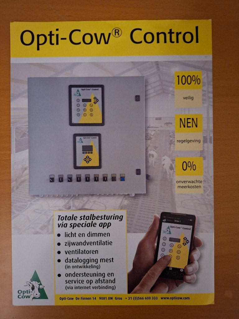 Folder Opti Cow Control, Ophalen of Verzenden, Gelezen, Tractor en Landbouw