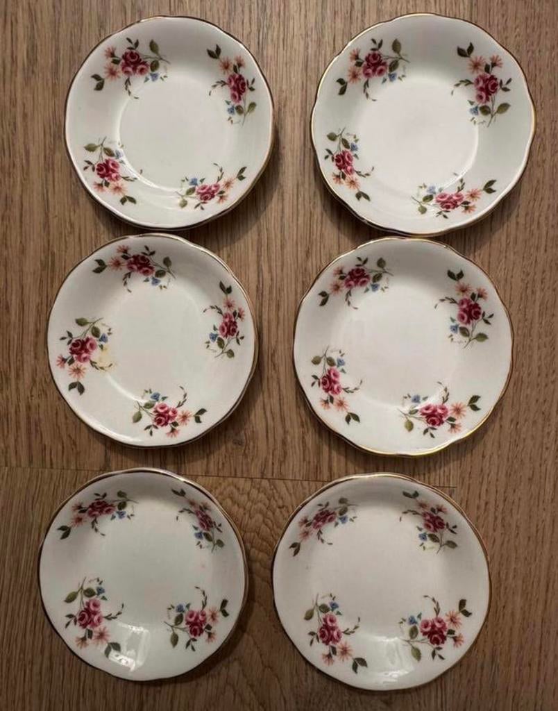 Petit fours schoteltjes 6 x, Ophalen of Verzenden