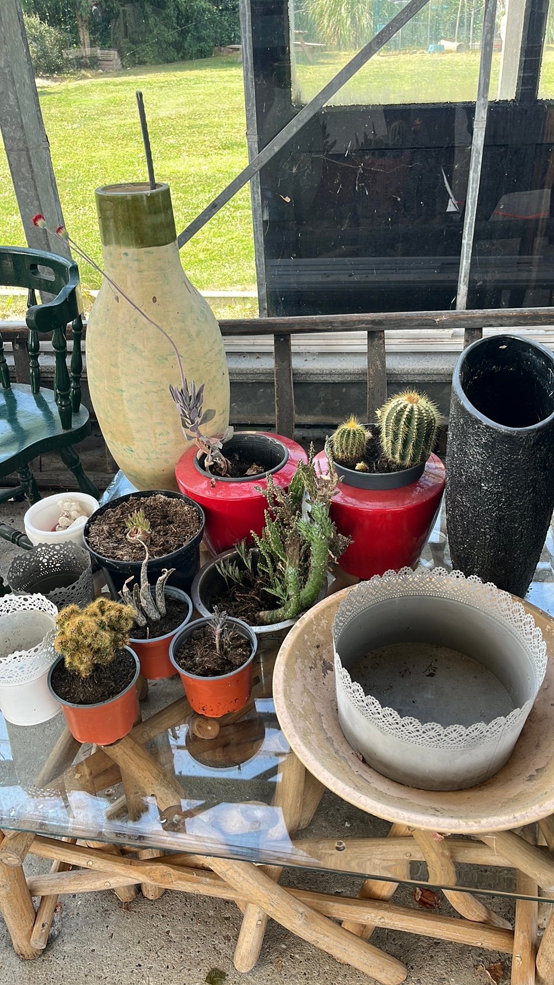 Gratis planten en potten, Ophalen, Kunststof, Gebruikt, Rond