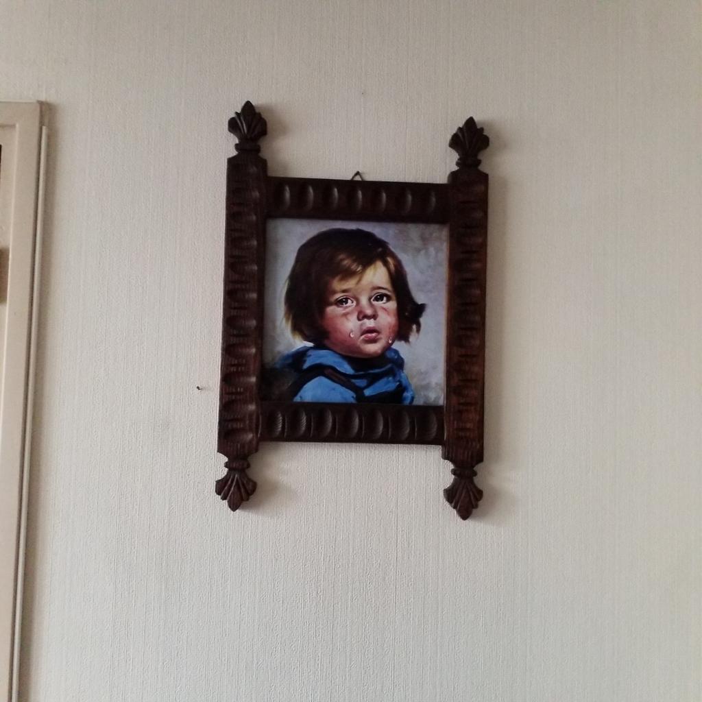 Leuk voor de mancave ofzo oude lijst met vintage foto, Ophalen, Minder dan 50 cm, Gebruikt, Minder dan 50 cm