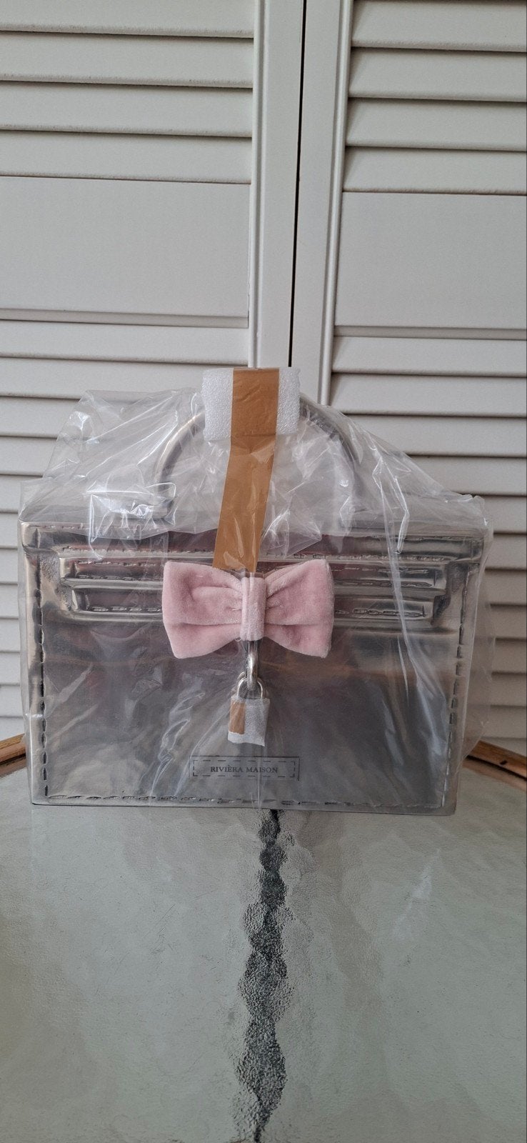 Rivièra Maison La France Decor Bag, Huis en Inrichting, Woonaccessoires | Overige, Ophalen of Verzenden, Nieuw, Zilver, Metaal
