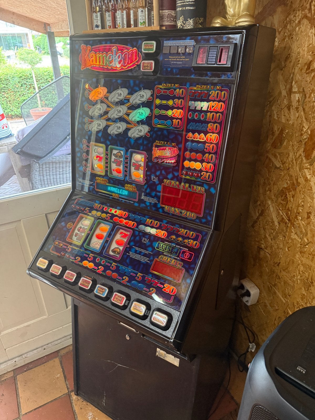 Kameleon speelautomaat met alle toebehoren, Euro, Ophalen, Gebruikt, Met sleutels