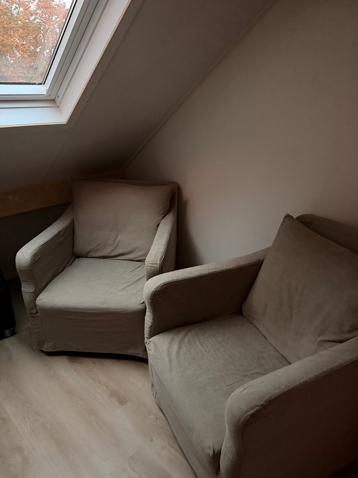 Twee comfortabele fauteuils - ideaal voor leeshoek, Ophalen, Gebruikt, Stof, 75 tot 100 cm