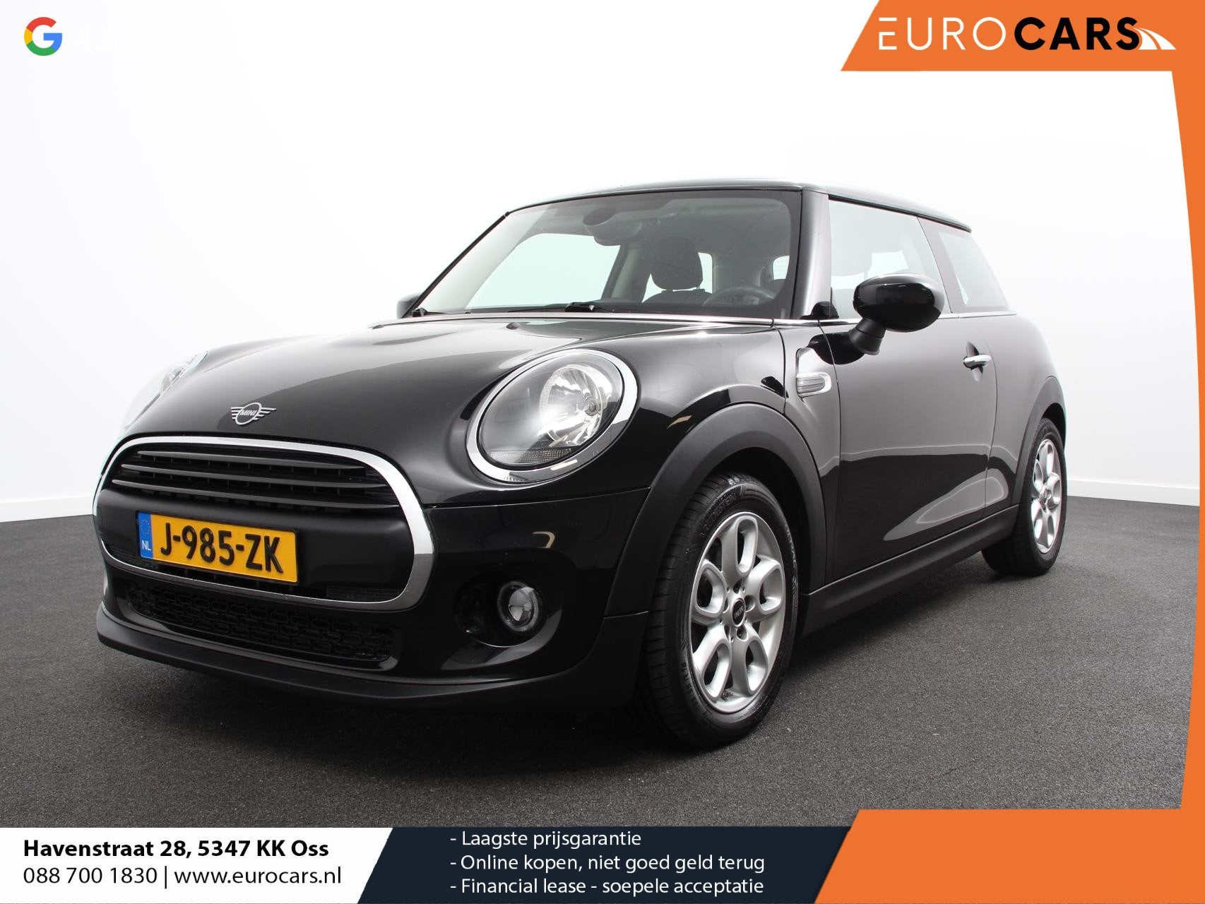 MINI One 1.5 3-DRS First Salt Airco Lichtmetalen Velgen Stoe, Auto's, Voorwielaandrijving, Stof, Gebruikt, Zwart