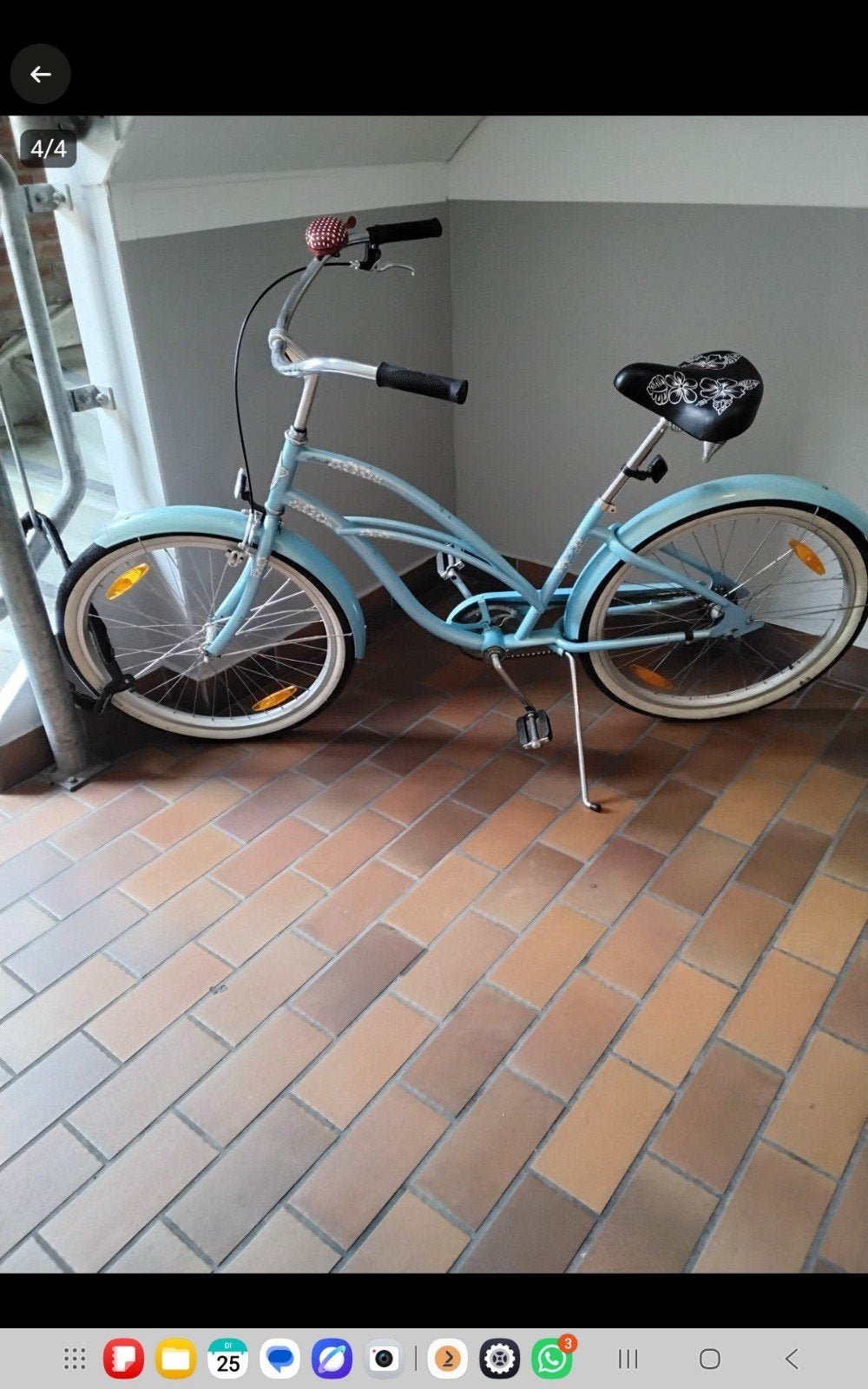 mooie elektra hawai beachcruiser 24 inch, Fietsen en Brommers, Minder dan 47 cm, Ophalen, Staal