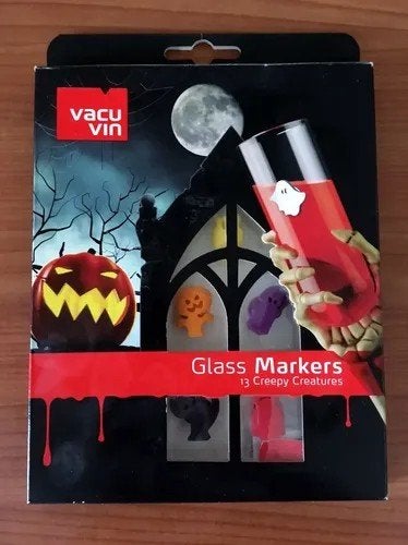 Vacu Vin Glasmarkers / Glass Markers-Halloween NIEUW, Ophalen of Verzenden, Nieuw