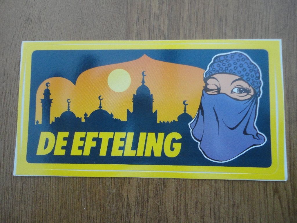 Vintage Efteling sticker van de Fata Morgana, Verzamelen, Ophalen of Verzenden, Zo goed als nieuw, Overige typen