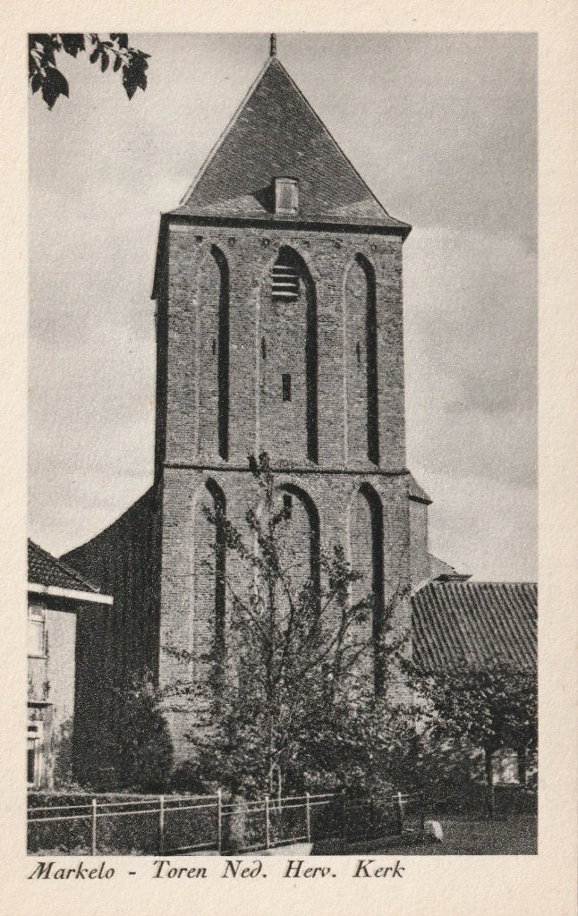MARKELO Ned. Herv. Kerk Toren, Verzenden, 1940 tot 1960, Ongelopen, Overijssel