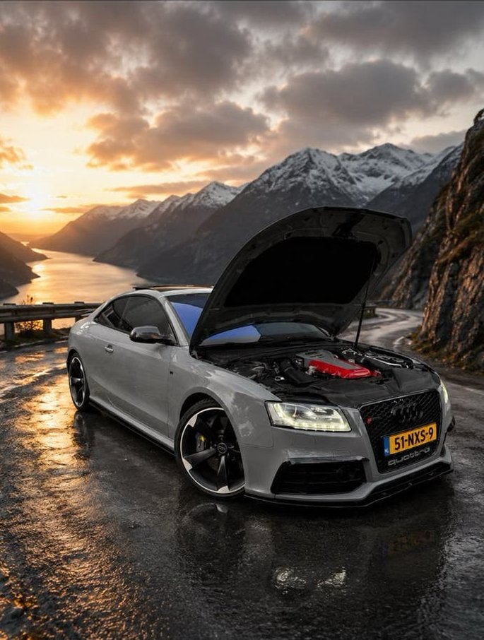 Unieke Audi Rs5 4.2 V8 331KW Coupe Quattro AUT 2010 Grijs, Automaat, USB, 1700 kg, 4 stoelen
