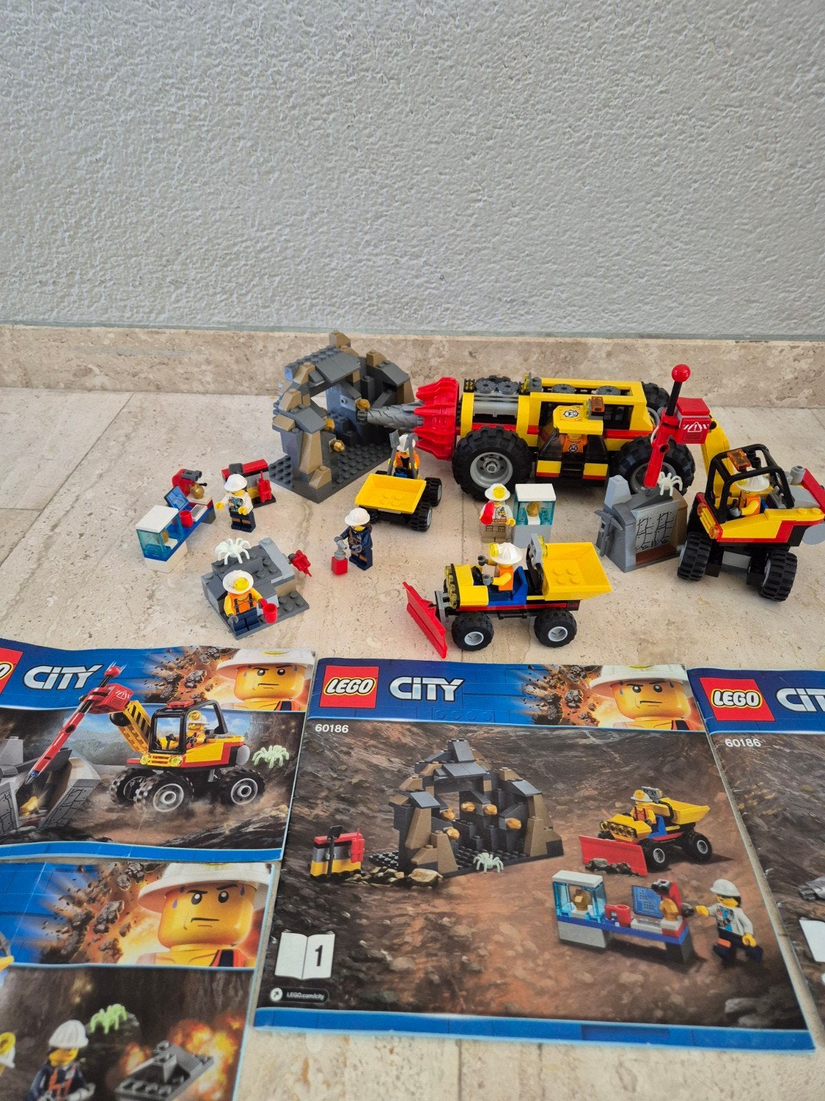 LEGO City Mijnwerkers Set (60184, 60185, 60186), Gebruikt, Lego, Ophalen of Verzenden, Inclusief minifiguren