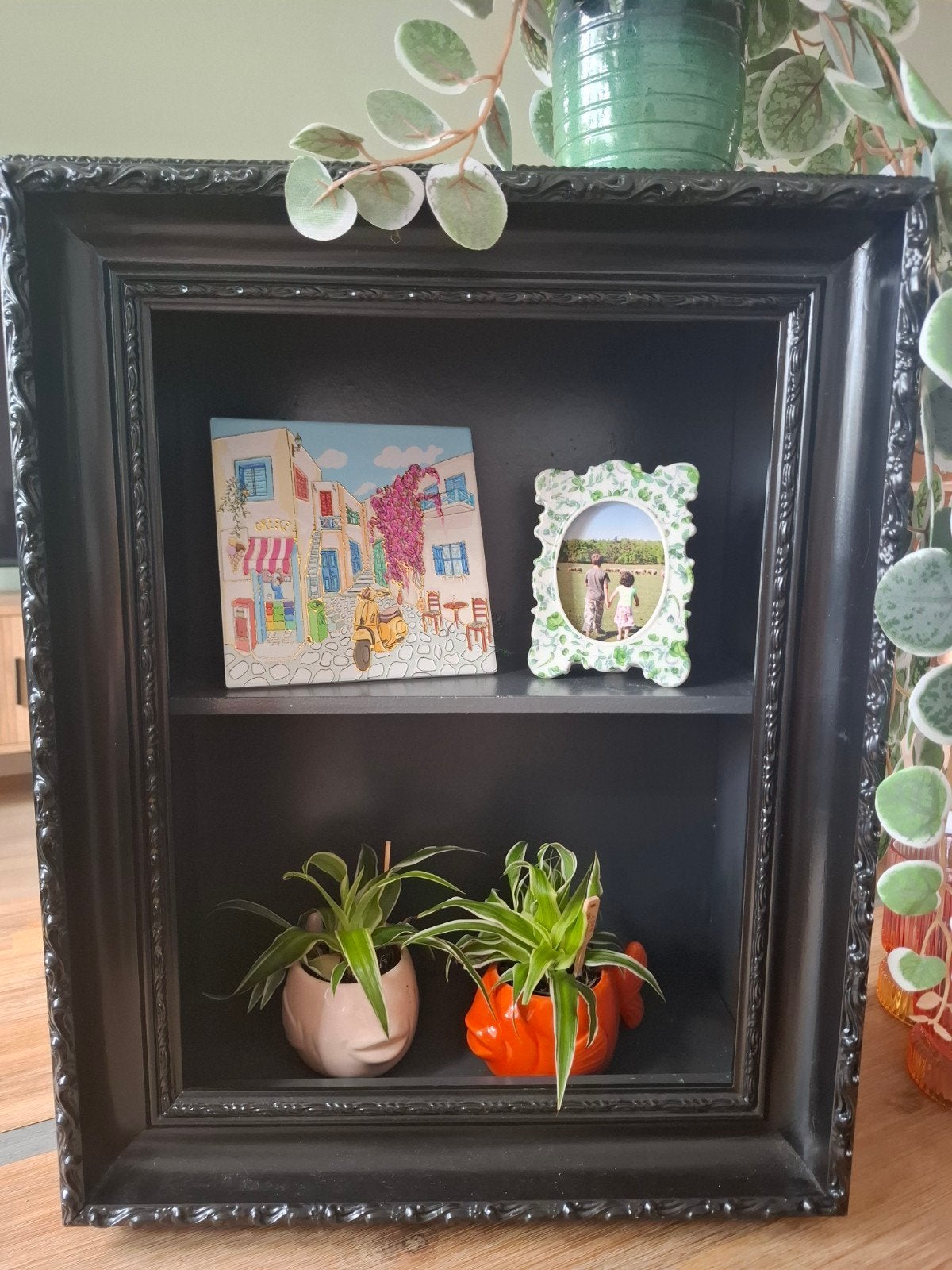 Decoratief kastje met lijst omrand, Ophalen, Gebruikt