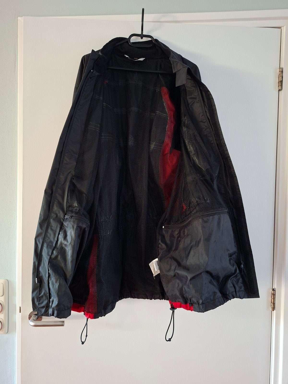 Difi Regenjas XXXL - Zwart/Rood Motorfiets Regenjack, Jas | textiel, Heren, Difi, Ophalen of Verzenden