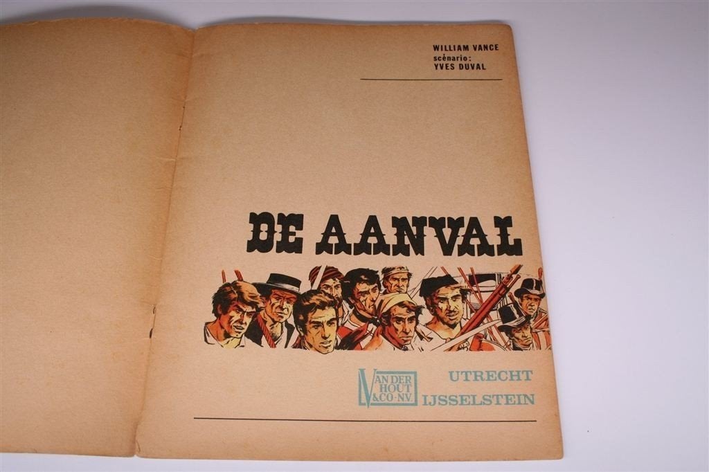 De Aanval door William Vance [1e Druk, Lombard 1968], Eén stripboek, Ophalen of Verzenden, Gelezen