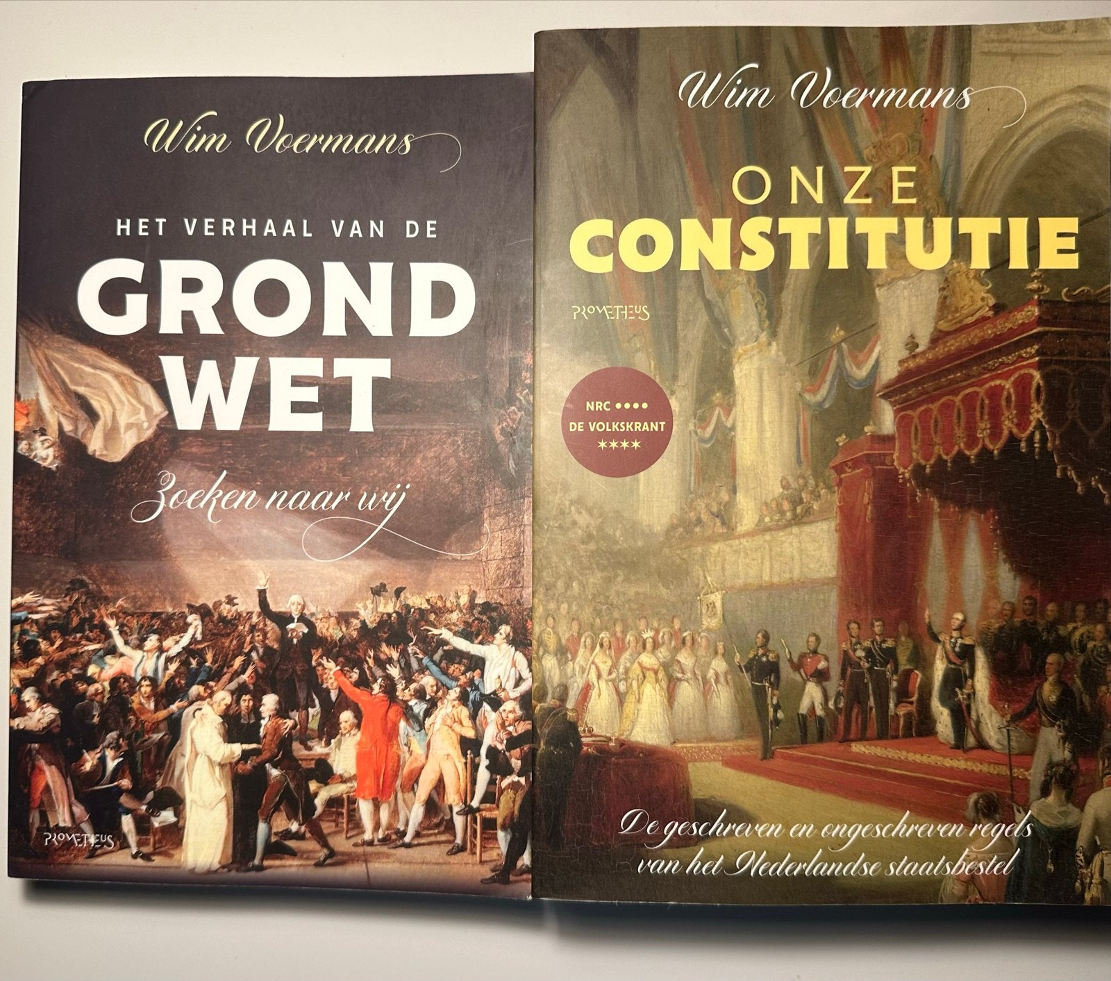 Wim Voermans: Het Verhaal van de Grondwet & Onze Constitutie, Ophalen of Verzenden, 20e eeuw of later, Zo goed als nieuw