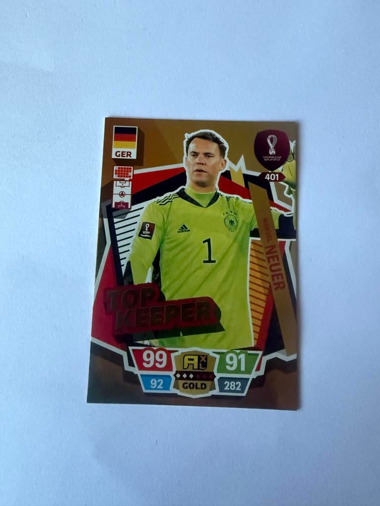 Manuel Neuer Top Keeper FIFA World Cup 2022 Adrenalyn XL, Ophalen of Verzenden, Zo goed als nieuw, Buitenlandse clubs, Spelerskaart