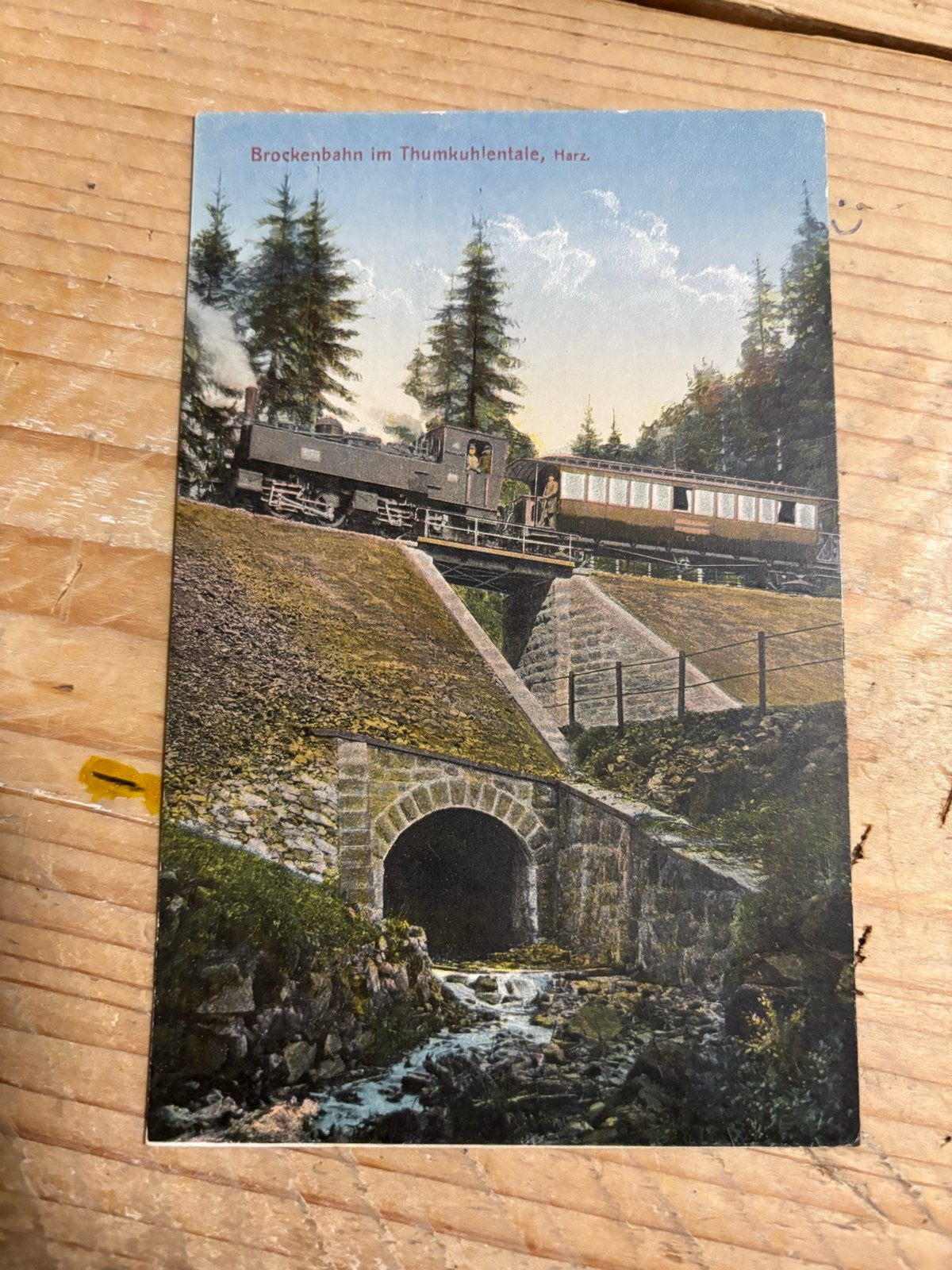 Oude Ansichtkaart Brockenbahn im Thumkuhlentale, Harz, Verzamelen, Ophalen of Verzenden, Voor 1920, Ongelopen, Duitsland
