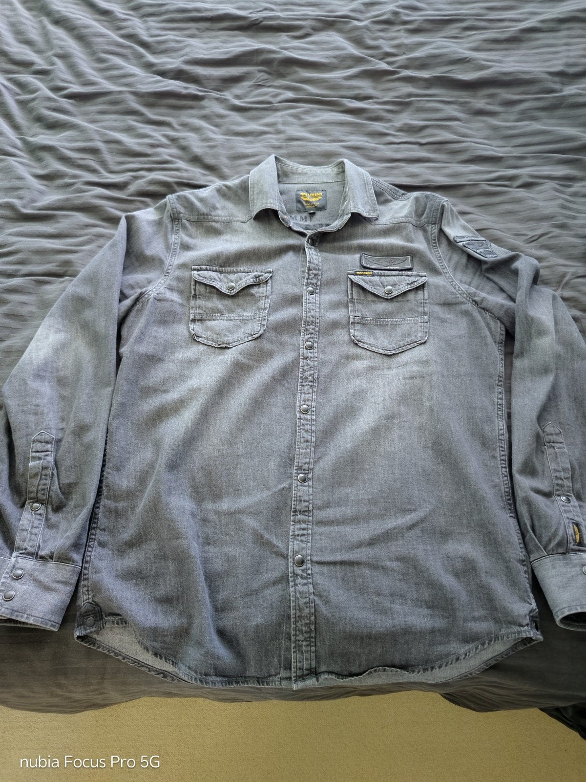 PME LEGEND Jeans Overhemd M, Overige kleuren, Zo goed als nieuw, Pme Legend, Halswijdte 39/40 (M)
