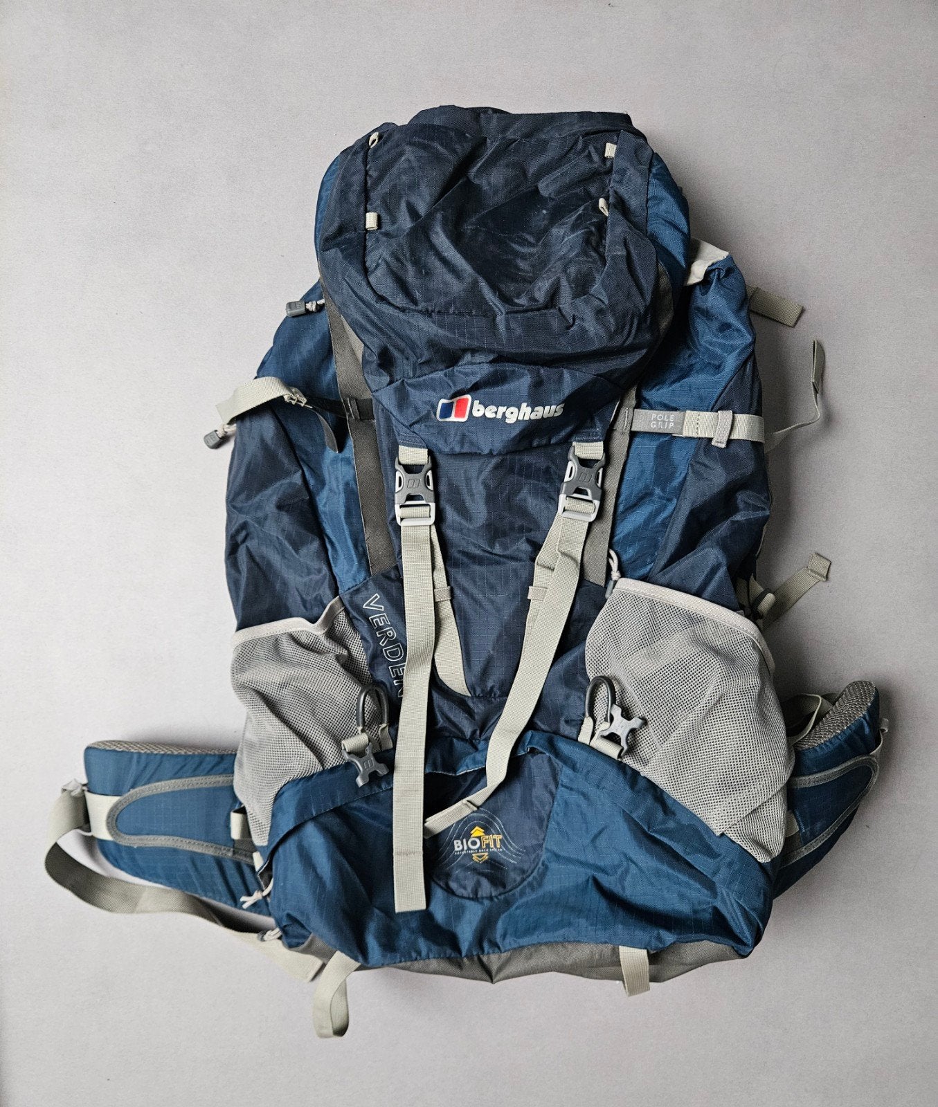 Berghaus Verden 65+10 liter Biofit Rugzak met Regenhoes, Sport en Fitness, Ophalen of Verzenden, Gebruikt, Rugzak