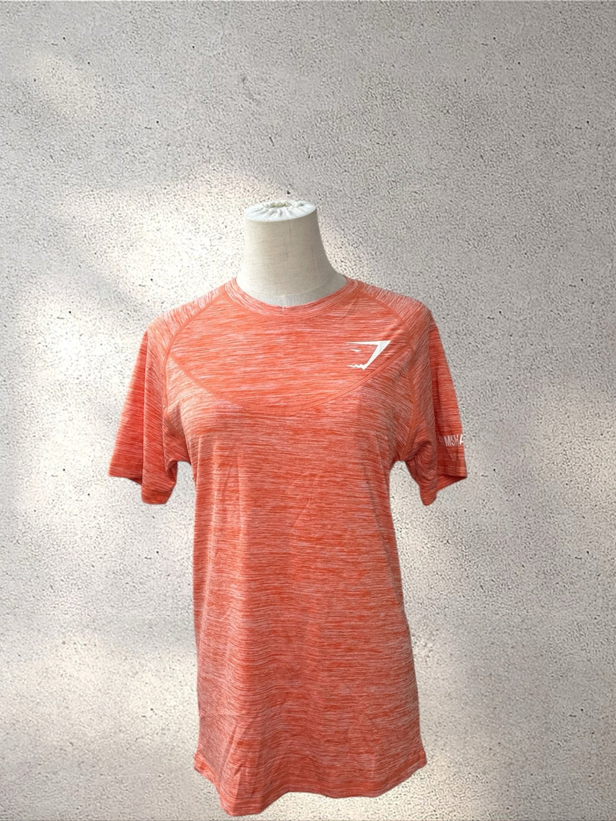Gymshark sportshirt oranje maat L, Maat 42/44 (L), Oranje, Ophalen of Verzenden, Fitness of Aerobics