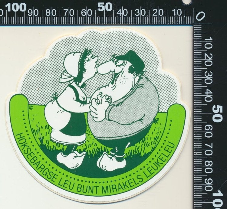 Sticker: Hoksebargse leu bunt mirakels leukeleu, Ophalen of Verzenden, Zo goed als nieuw, Bedrijf of Vereniging