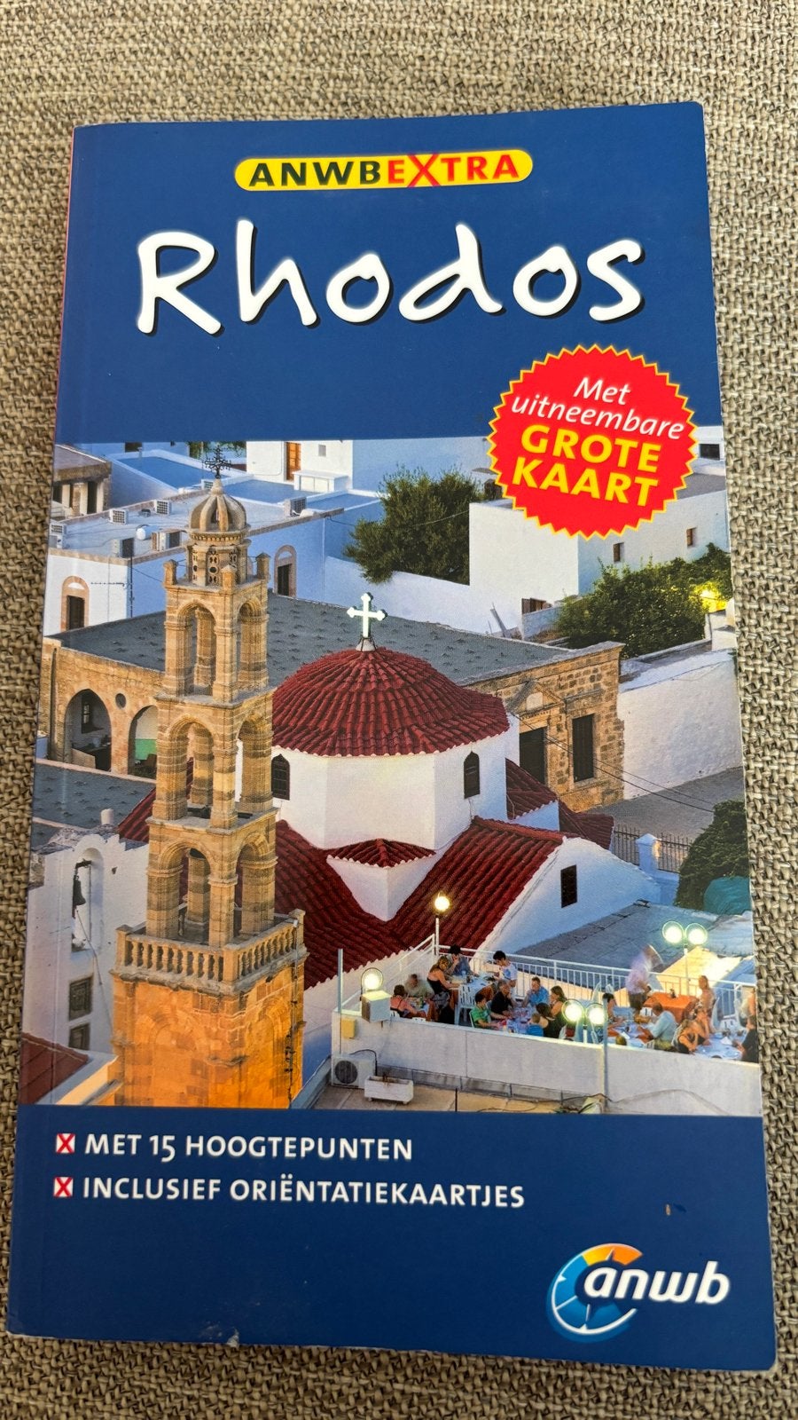 ANWB Extra Reisgids Rhodos - Compacte gids met kaart, Boeken, Gelezen, Europa, Ophalen of Verzenden, Reisgids of -boek