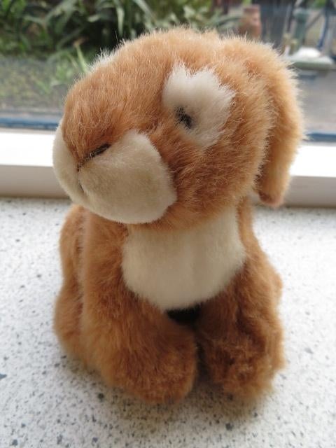 Konijn Buffy merk Russ pluche meet ca 15 cm kruin voet, Kinderen en Baby's, Ophalen of Verzenden, Zo goed als nieuw, Konijn