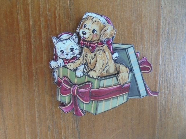 3d plaatje kerst 14, Ophalen of Verzenden, Nieuw, Kerst, Knipvel