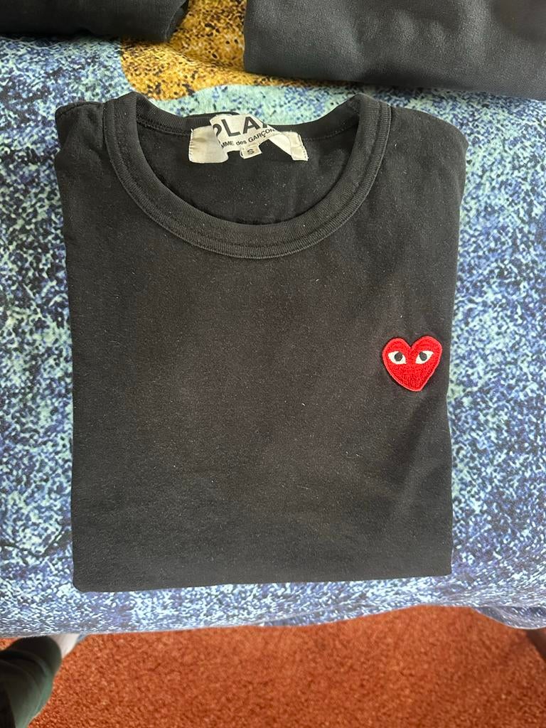 Comme des Garçons PLAY T-shirt Zwart Maat S Origineel, Ophalen of Verzenden, Zo goed als nieuw