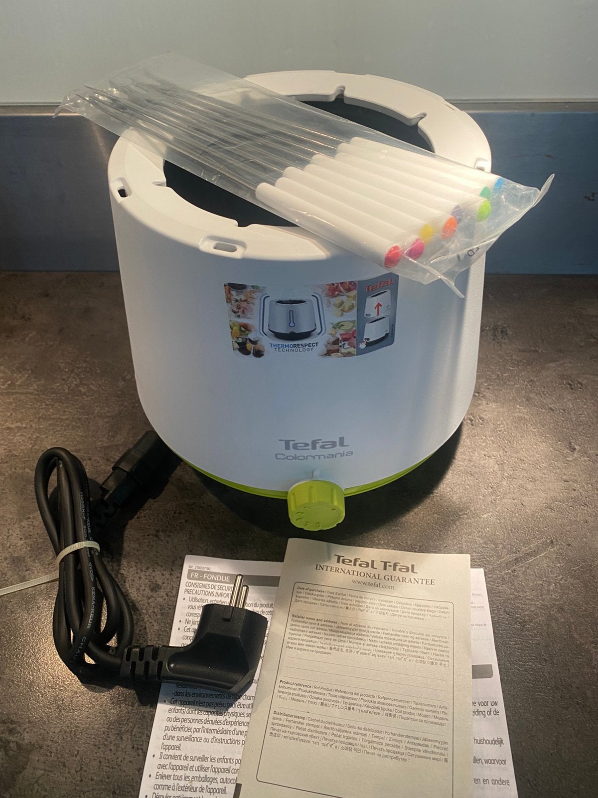 Tefal Fonduepan Colormania (nieuw), Witgoed en Apparatuur, Ophalen, Nieuw, Elektrisch, Fonduepan