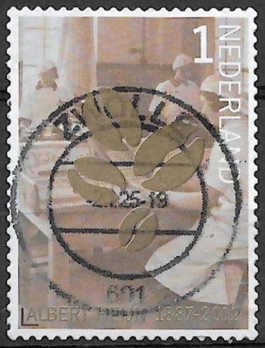 2012 | NVPH 2906 | 125 jr Albert Heijn, koffiebonen |2-158|, Ophalen of Verzenden, Na 1940, Gestempeld
